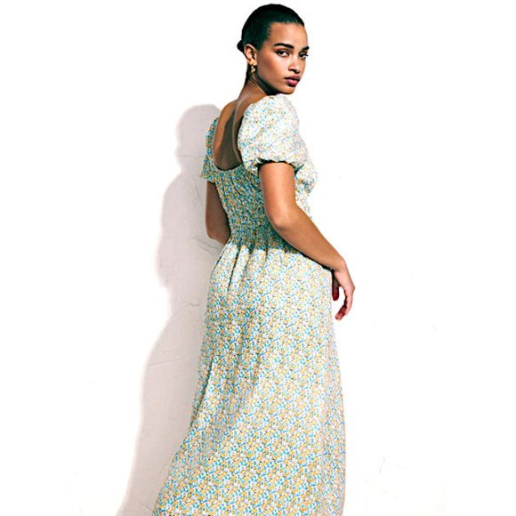 Faithfull the Brand Terina Midi Dress in Sabinosa Floral Print Cottage Inspired - Picture 5 of 7